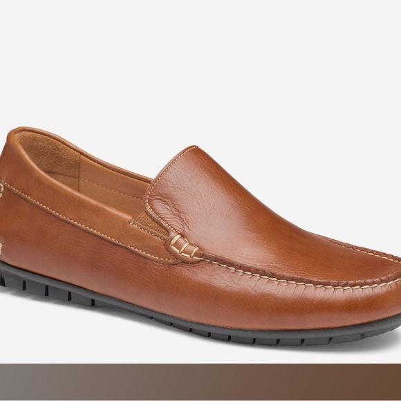 Johnston & Murphy Cort Moc Toe Venetian Loafers Mens Sz 11 M Brown Leather Shoes - Picture 8 of 8